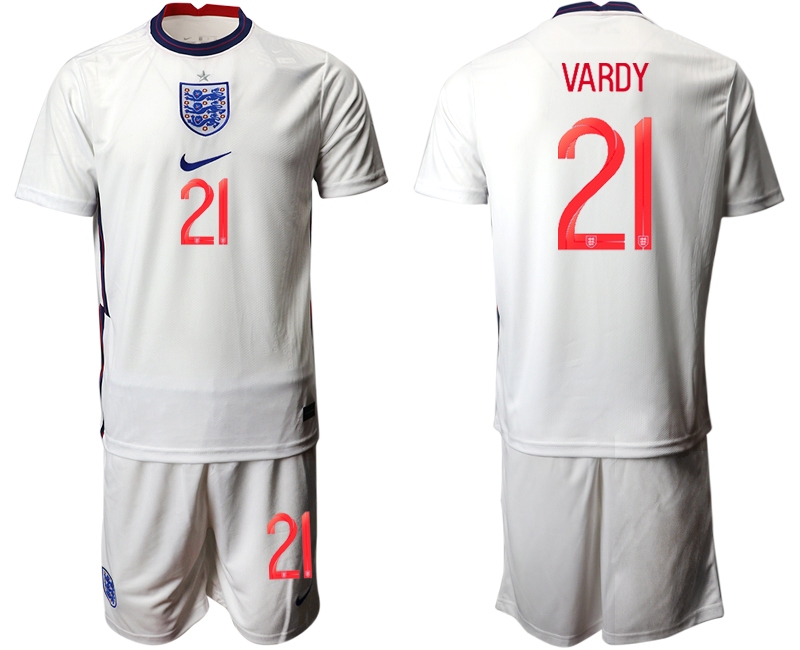 Men 2021 European Cup England home white #21 Soccer Jersey->england jersey->Soccer Country Jersey